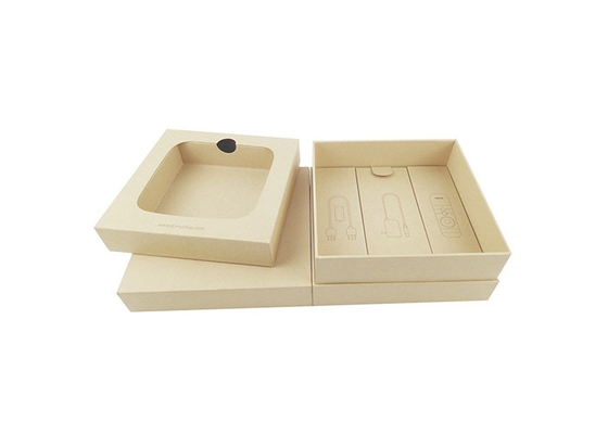 Mobile Cardboard Box For Electronics , 120g Kraft Paper Packaging Box 2mm Thickness